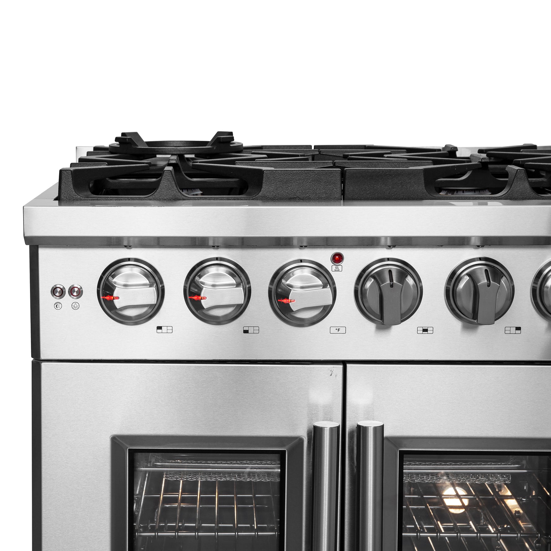 Forno Massimo 30-Inch Freestanding French Door Gas Range, 4 Burners, Convection Oven, Energy Efficient - BonPrix Électroménagers