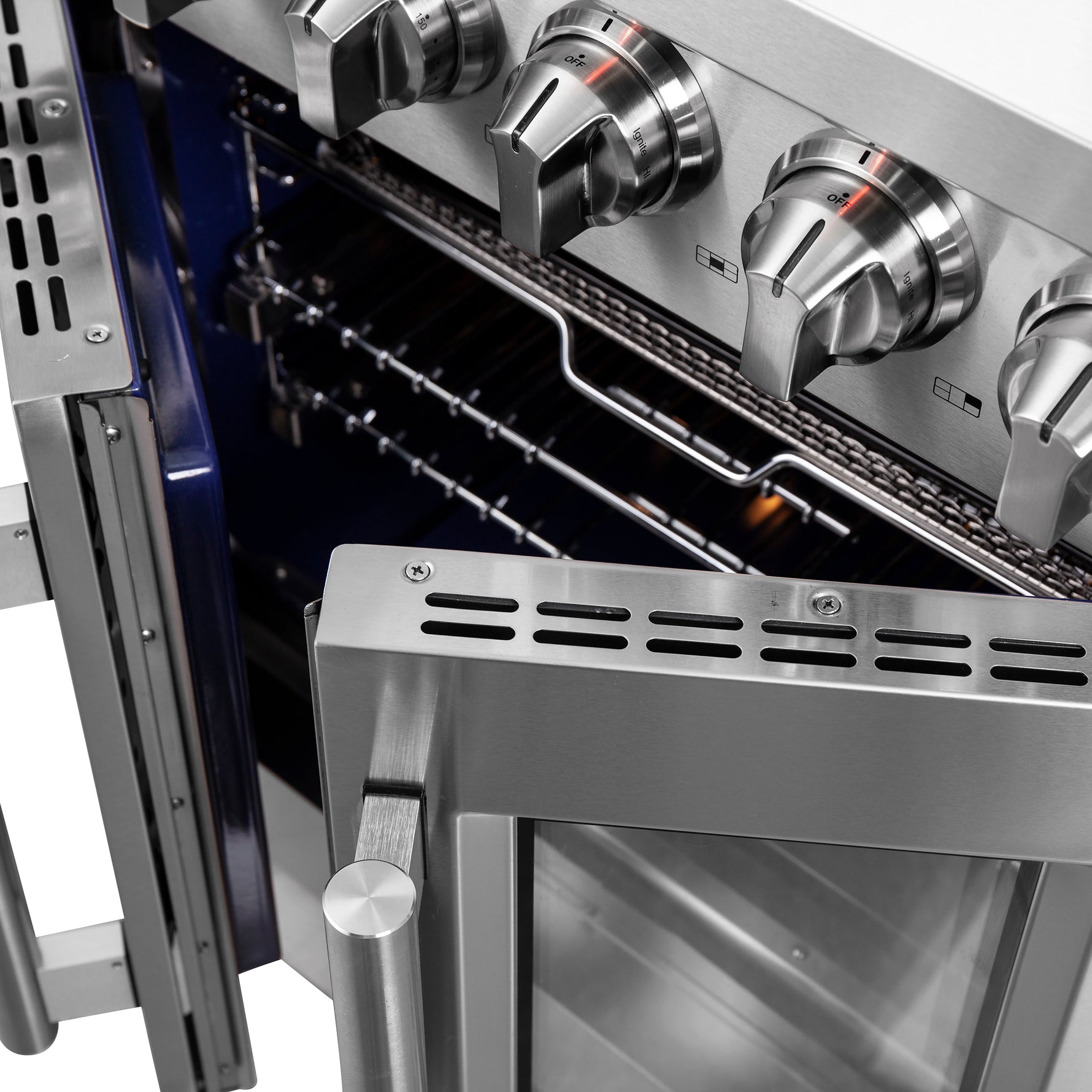 Forno Massimo 30-Inch Freestanding French Door Gas Range, 4 Burners, Convection Oven, Energy Efficient - BonPrix Électroménagers