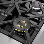Forno Massimo 48-Inch Freestanding French Door Gas Range, 8 Burners, Convection Oven, Energy Efficient - BonPrix Électroménagers