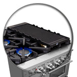 Forno Massimo 48-Inch Freestanding French Door Gas Range, 8 Burners, Convection Oven, Energy Efficient - BonPrix Électroménagers