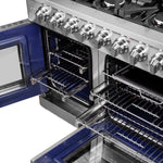 Forno Massimo 48-Inch Freestanding French Door Gas Range, 8 Burners, Convection Oven, Energy Efficient - BonPrix Électroménagers