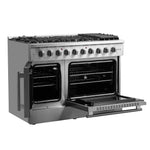 Forno Galiano 48-Inch Freestanding French Door Gas Range, 8 Burners, Griddle, Convection Oven, Energy Efficient - BonPrix Électroménagers
