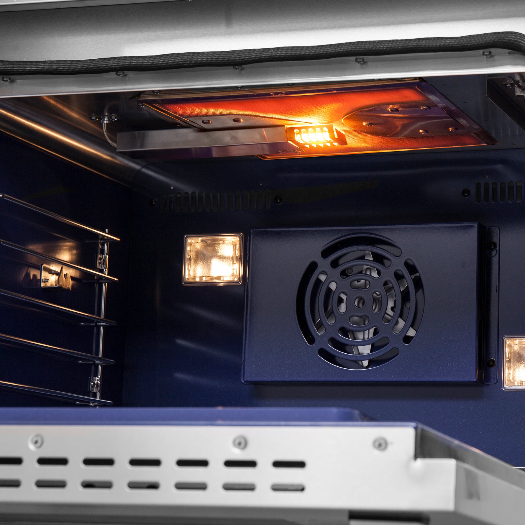 Forno Capriasca 48-Inch Freestanding French Door Gas Range, 8 Burners, Convection Oven, Energy Efficient - BonPrix Électroménagers