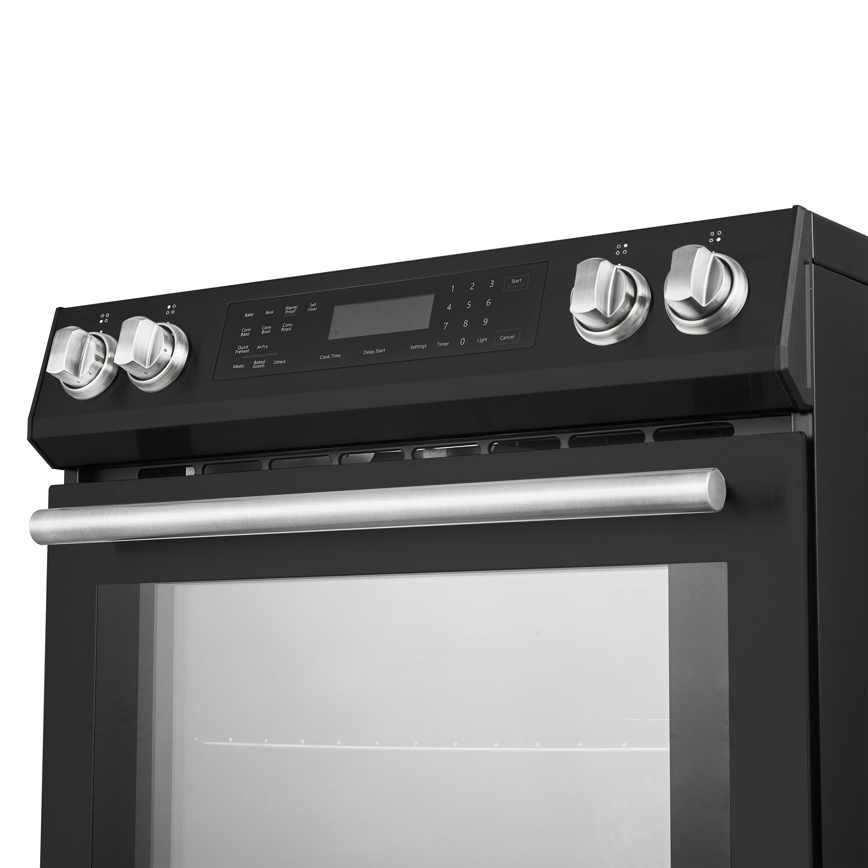 Forno Donatello Espresso 30-Inch Slide-In Black Induction Range, Convection Oven, 5 Cooking Zones, Touch Control Panel - BonPrix Électroménagers