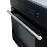FORNO 2-Piece Kitchen Bundle - 30" Black Single Wall Oven (1333-30), 30" Black Microwave (3093-30) - BonPrix Électroménagers