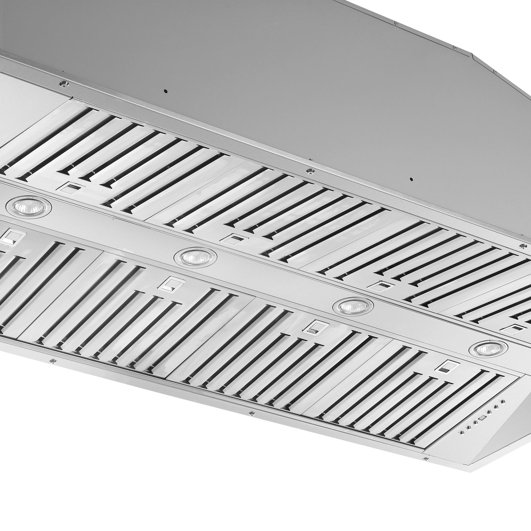 Forno Altilia 60-Inch Insert Range Hood, Stainless Steel, LED Lighting, Baffle Filters - BonPrix Électroménagers