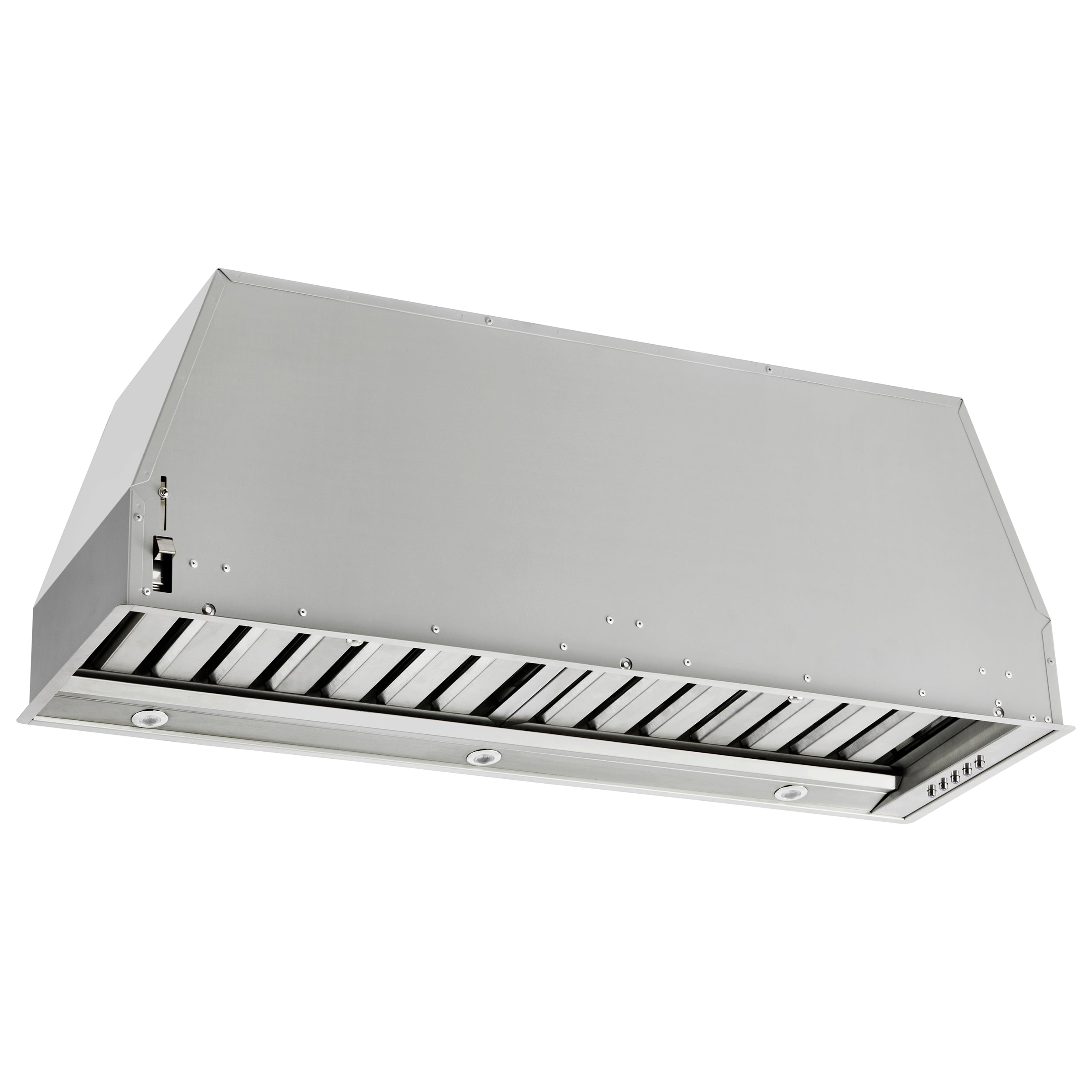 Forno Frassanito 36-Inch Recessed Range Hood, 450 CFM, Stainless Steel Baffle Filters, LED Lighting - BonPrix Électroménagers