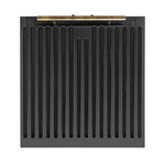 Forno Bari Espresso 30-Inch Under Cabinet Range Hood, Black, 600 CFM, LED Lighting, Dishwasher-Safe Baffle Filters, 3-Speed Fan Control - BonPrix Électroménagers