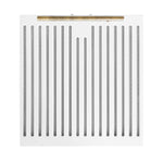 Forno Bari Espresso 30-Inch Under Cabinet Range Hood, White, 600 CFM, LED Lighting, Dishwasher-Safe Baffle Filters, 3-Speed Fan Control - BonPrix Électroménagers