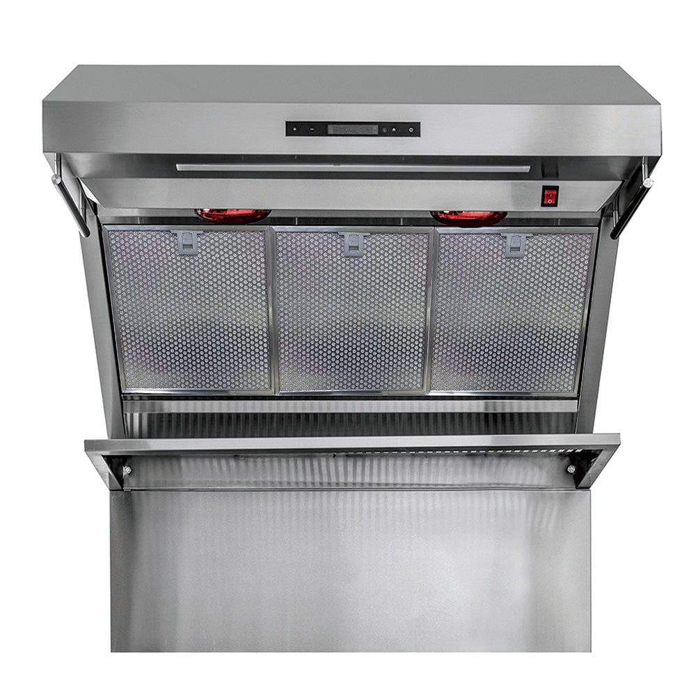 Forno Savona 36-Inch Wall Mount Range Hood, Hybrid Filters, Backsplash Included - BonPrix Électroménagers