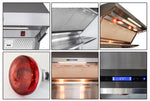 Forno Savona 36-Inch Wall Mount Range Hood, Hybrid Filters, Backsplash Included - BonPrix Électroménagers
