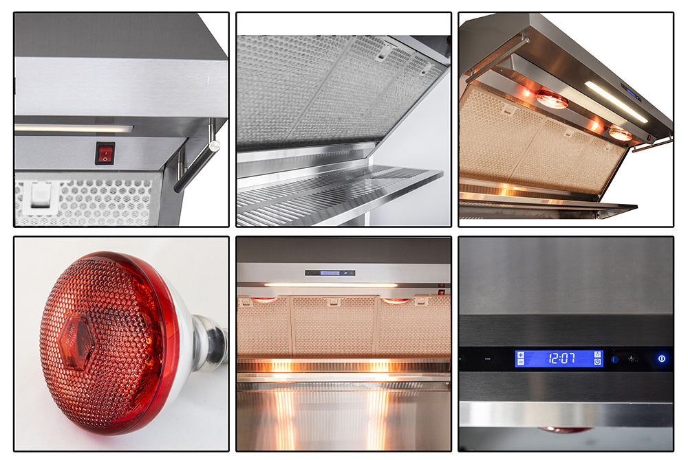 Forno Savona 36-Inch Wall Mount Range Hood, Hybrid Filters, Backsplash Included - BonPrix Électroménagers