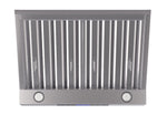 Forno Palazzo 30-Inch Wall Mounted Range Hood, Stainless Steel, Heavy Duty Baffle Filters, Remote Control - BonPrix Électroménagers