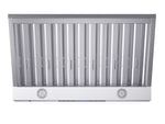 Forno Palazzo 36-Inch Wall Mounted Range Hood, Stainless Steel, Heavy Duty Baffle Filters, Remote Control - BonPrix Électroménagers