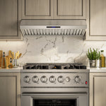 Forno Palazzo 60-Inch Wall Mounted Range Hood, Stainless Steel, Heavy Duty Baffle Filters, Remote Control - BonPrix Électroménagers