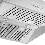 Forno Orvieto 30-Inch Wall Mount Range Hood, LED Lighting, Heavy Duty, Stainless Steel - BonPrix Électroménagers