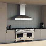 Forno Orvieto 60-Inch Wall Mount Range Hood, LED Lighting, Heavy Duty, Stainless Steel - BonPrix Électroménagers