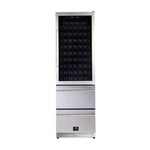 Forno Azienda 24-Inch Dual Temperature Zone Wine Cooler, Up to 108 Bottles, Two Refrigerated Drawers, Adjustable Temperature Zones, Energy Efficient - BonPrix Électroménagers