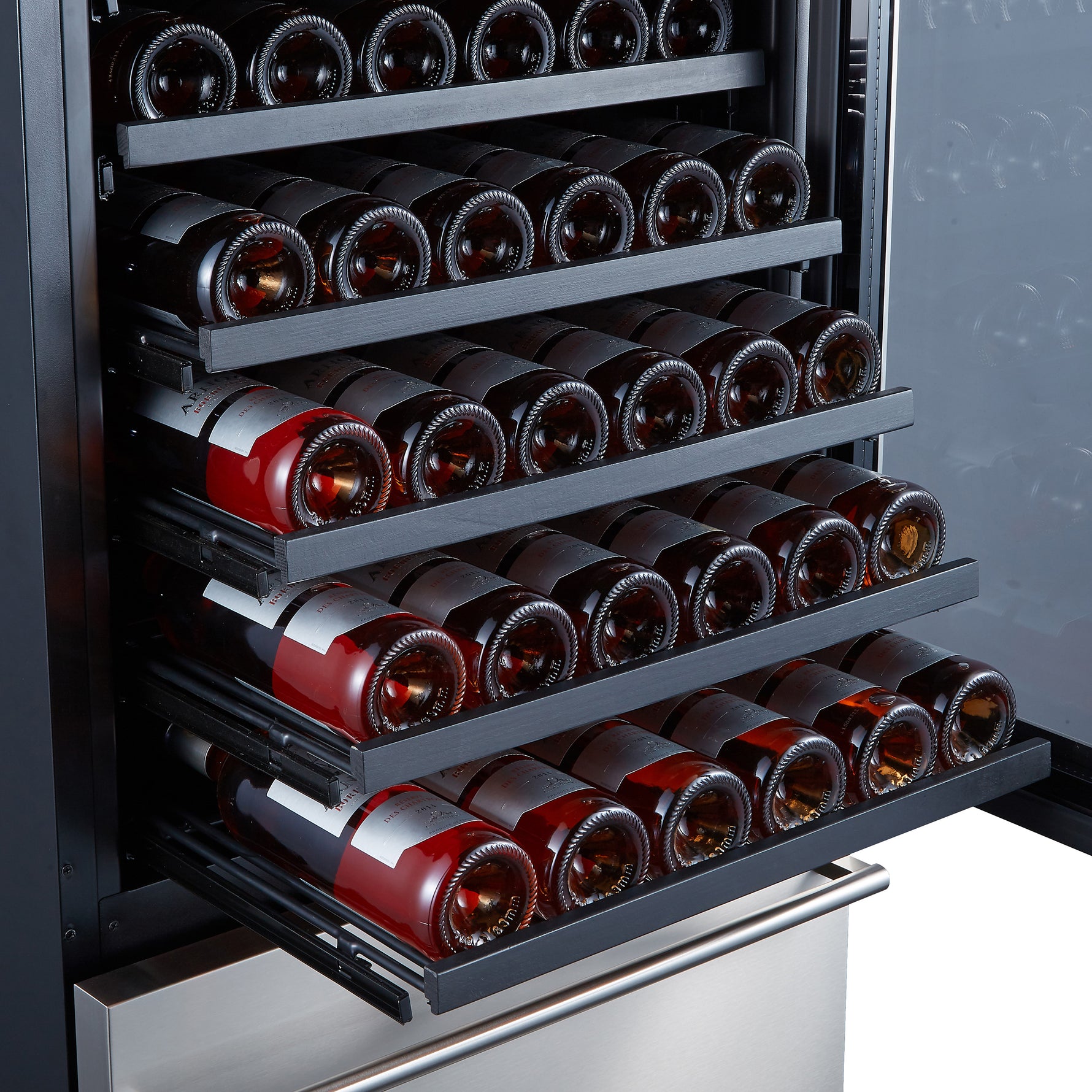 Forno Azienda 24-Inch Dual Temperature Zone Wine Cooler, Up to 108 Bottles, Two Refrigerated Drawers, Adjustable Temperature Zones, Energy Efficient - BonPrix Électroménagers