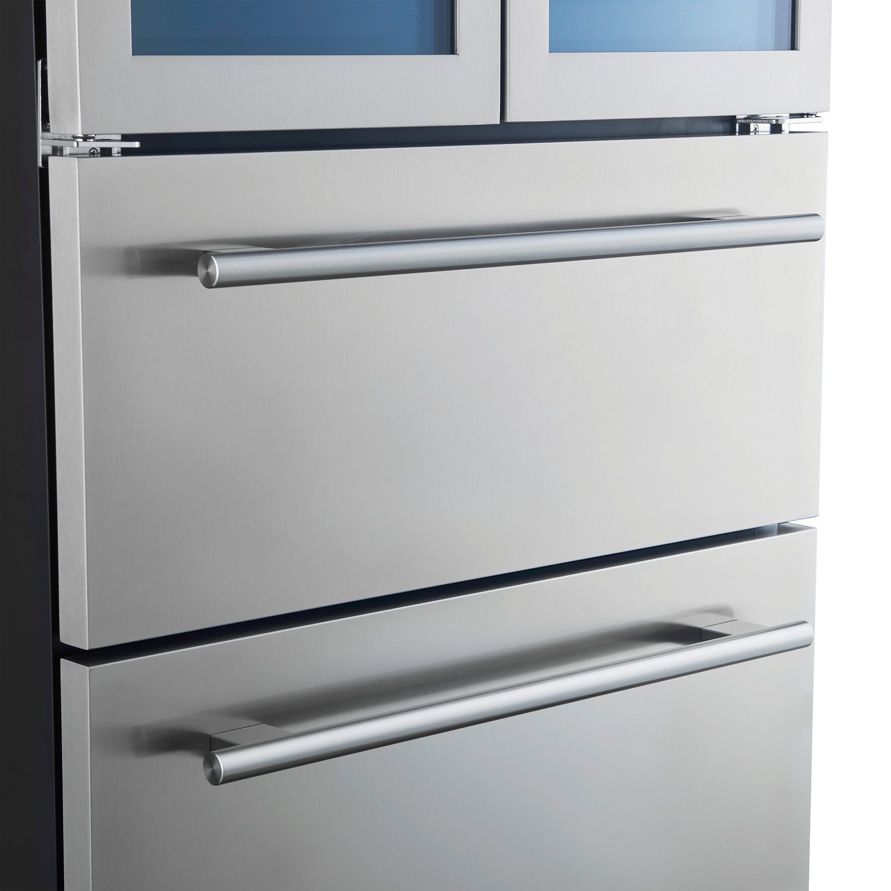 Forno Campania 32-Inch Wine Cooler, Stainless Steel, Dual Wine Zones, Two Beverage Drawers, 17.7 cu.ft - BonPrix Électroménagers