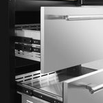 Forno Celano 30-Inch Dual Zone Wine Cooler and Beverage Cooler, 21.3 cu.ft, Stainless Steel - BonPrix Électroménagers