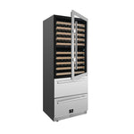 Forno Celano 30-Inch Dual Zone Wine Cooler and Beverage Cooler, 21.3 cu.ft, Stainless Steel - BonPrix Électroménagers