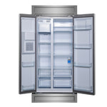Forno Salerno 40-Inch Built-In Stainless Steel Refrigerator, 20 cu.ft, Modern Decorative Grill, ENERGY STAR Certified - BonPrix Électroménagers
