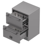Forno Como 24-Inch Indoor Outdoor Drawer Refrigerator, 4.87 cu.ft, Stainless Steel Interior, Adjustable Shelves, LED Lighting - BonPrix Électroménagers