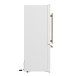 Forno Milano Espresso 31-Inch Bottom Freezer Refrigerator, White, 17.2 cu.ft Capacity, Energy Efficient - BonPrix Électroménagers