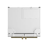 Forno Gallipoli Espresso 30-Inch White French Door Refrigerator, Bottom Freezer, 17.5 Cu. Ft., No Frost, Ice Maker - BonPrix Électroménagers