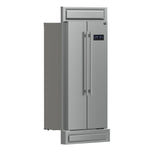 Forno Salerno 37-Inch Built-In Stainless Steel Refrigerator, 15.6 cu.ft, Modern Decorative Grill, ENERGY STAR Certified - BonPrix Électroménagers