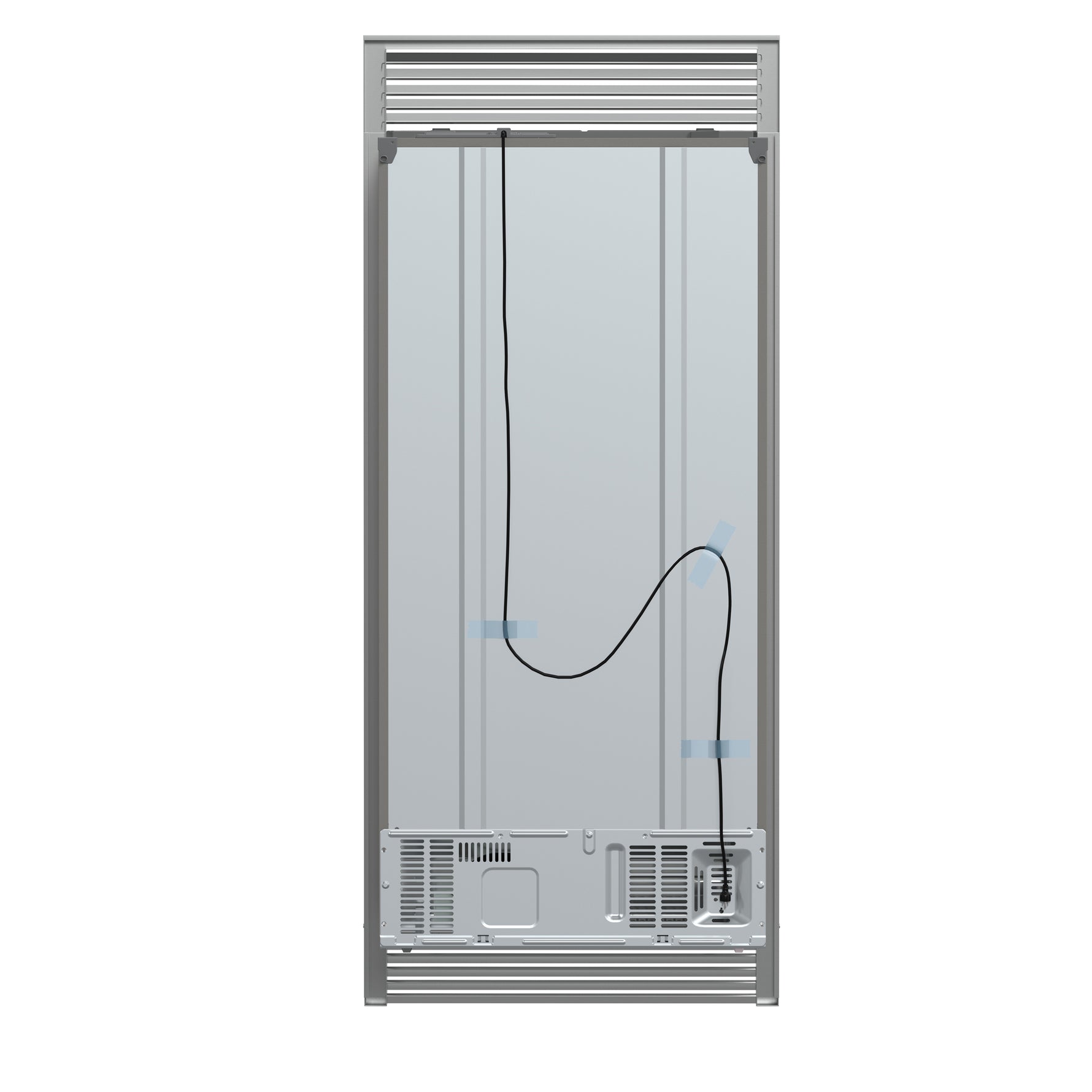 Forno Salerno 37-Inch Built-In Stainless Steel Refrigerator, 15.6 cu.ft, Decorative Grill, ENERGY STAR Certified - BonPrix Électroménagers