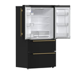 Forno Moena Espresso 36-Inch Black French Door Refrigerator, 19.2 Cu. Ft., Frost-Free, Automatic Ice Maker, ENERGY STAR Certified - BonPrix Électroménagers