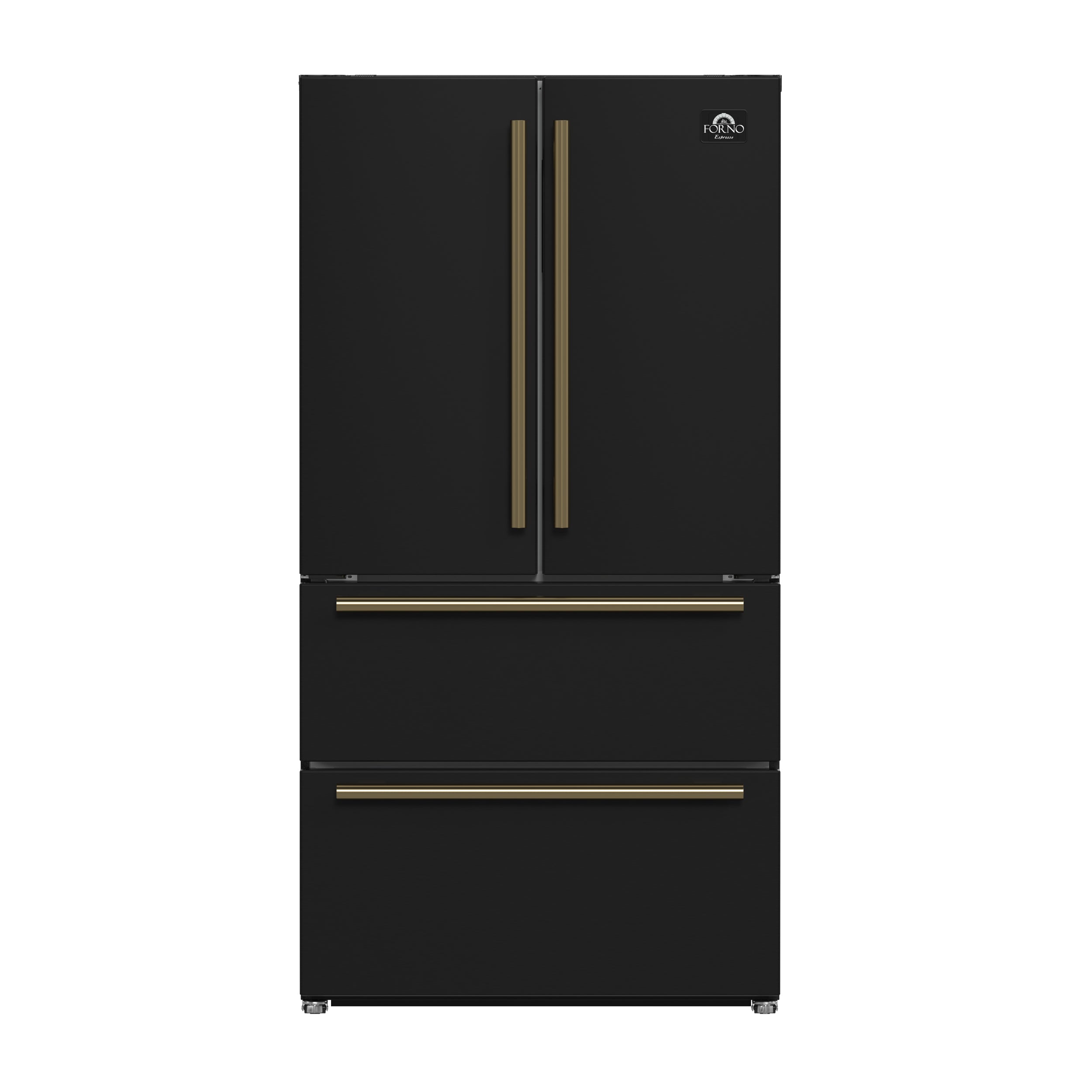 Forno Moena Espresso 36-Inch Black French Door Refrigerator, 19.2 Cu. Ft., Frost-Free, Automatic Ice Maker, ENERGY STAR Certified - BonPrix Électroménagers