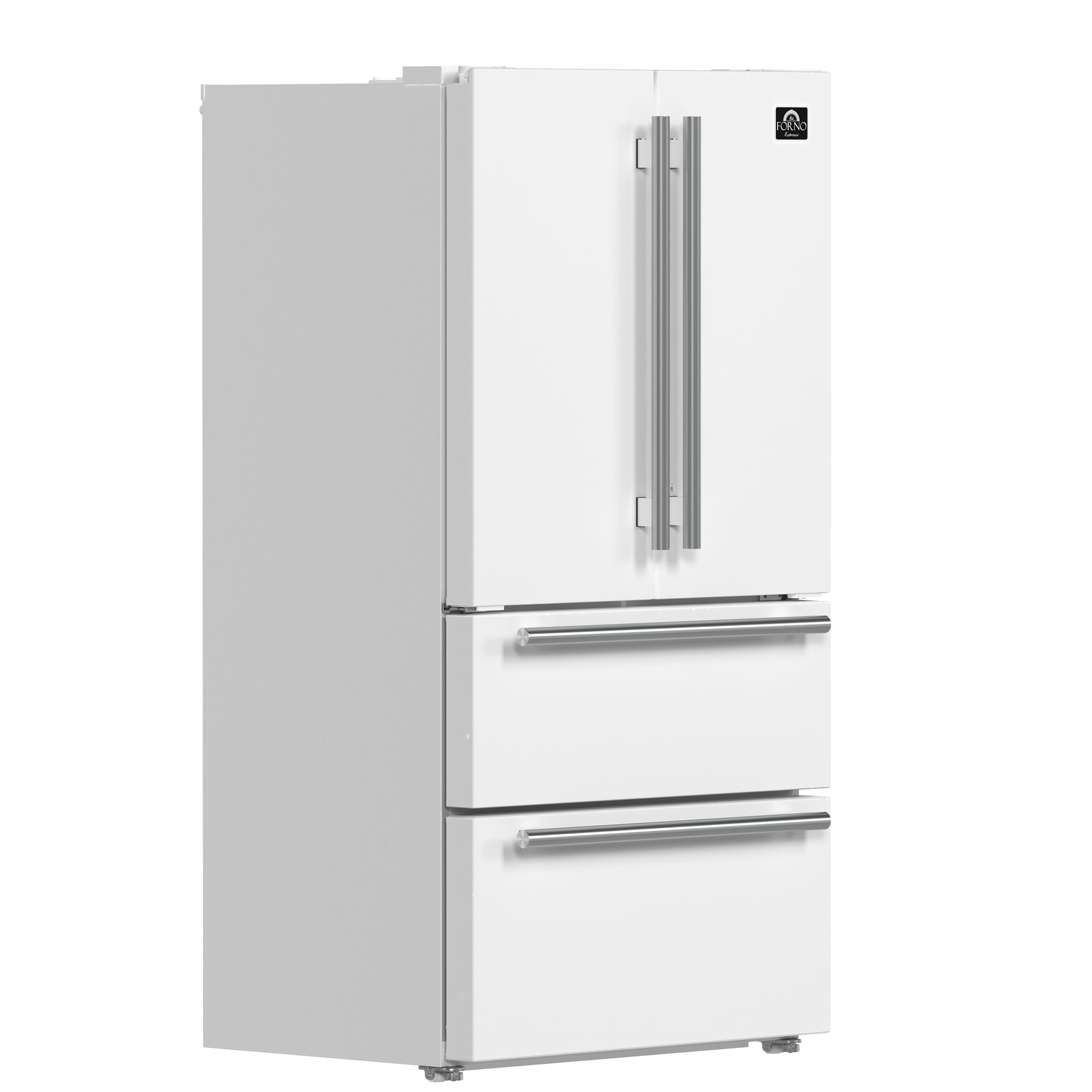 Forno Moena Espresso 36-Inch White French Door Refrigerator, 19.2 Cu. Ft., Frost-Free, Automatic Ice Maker, ENERGY STAR Certified - BonPrix Électroménagers