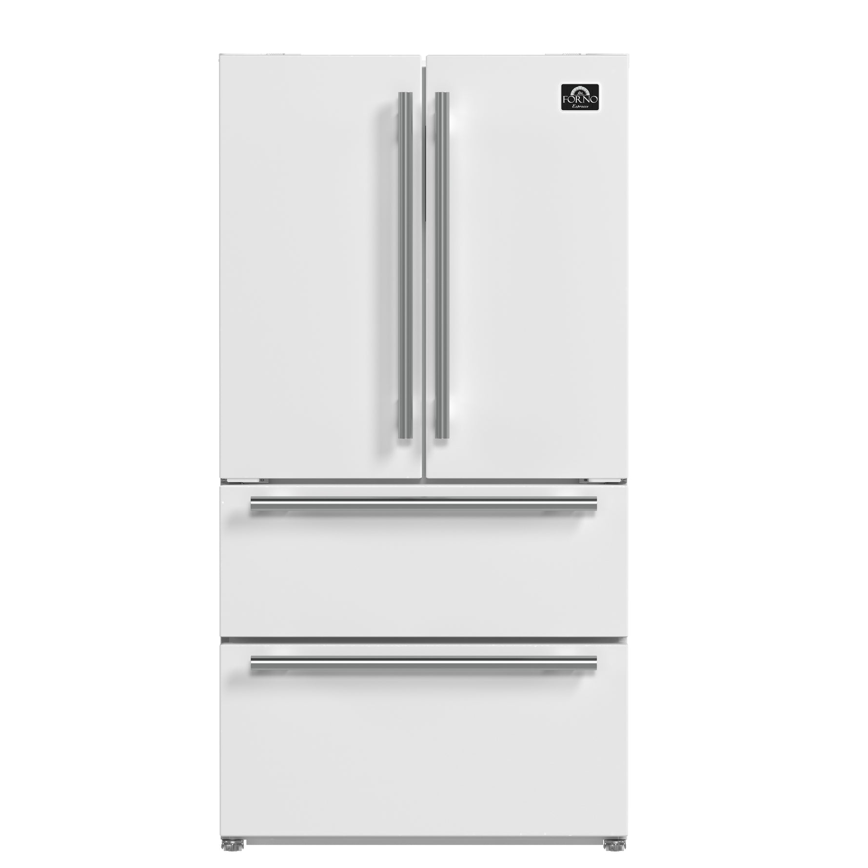 Forno Moena Espresso 36-Inch White French Door Refrigerator, 19.2 Cu. Ft., Frost-Free, Automatic Ice Maker, ENERGY STAR Certified - BonPrix Électroménagers