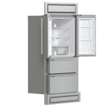 Forno Moena 40-Inch French Door Refrigerator, Stainless Steel, 19.2 cu.ft, Modern Decorative Grill, ENERGY STAR Certified - BonPrix Électroménagers