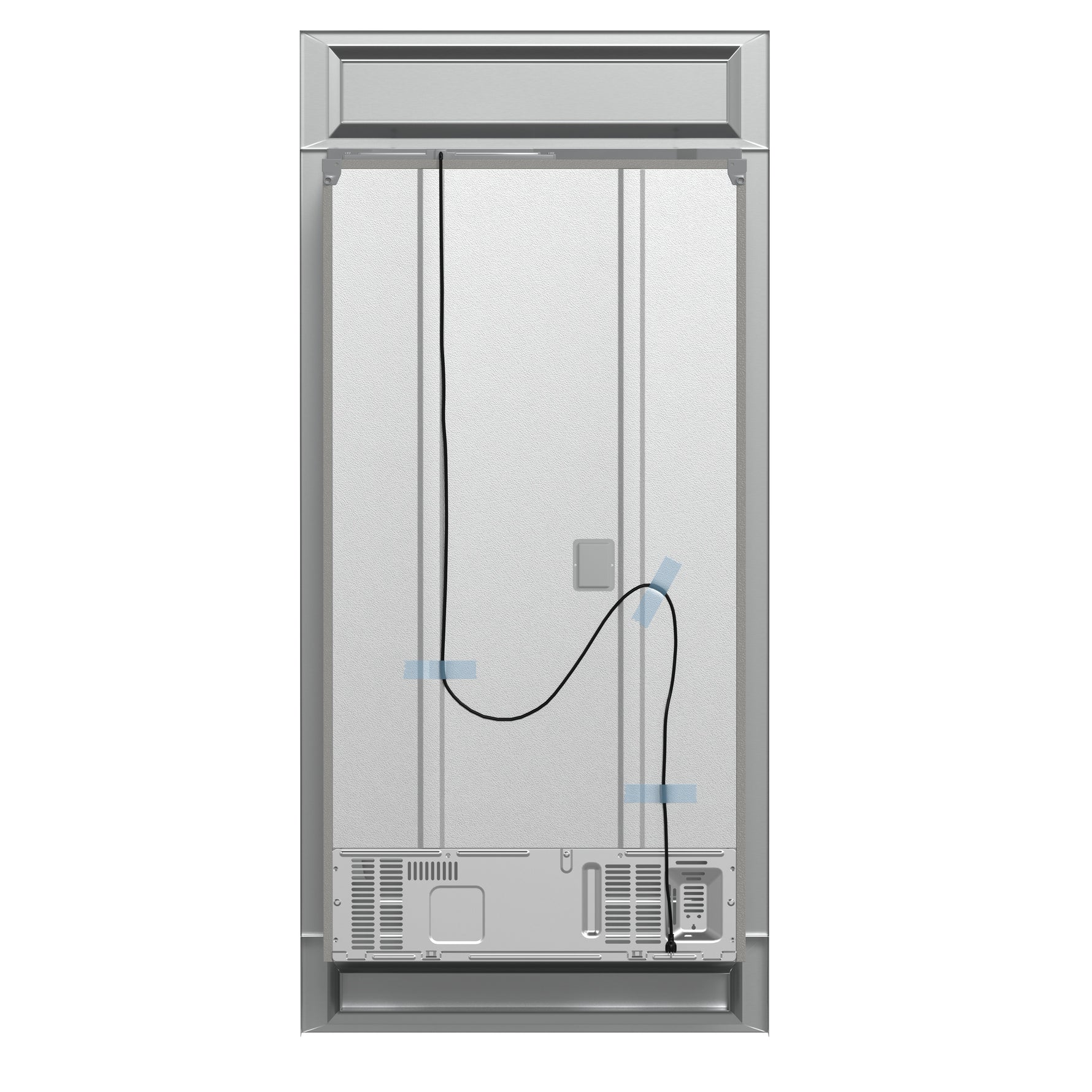 Forno Moena 40-Inch French Door Refrigerator, Stainless Steel, 19.2 cu.ft, Modern Decorative Grill, ENERGY STAR Certified - BonPrix Électroménagers