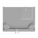 Forno Salerno Espresso 36-Inch White Side-by-Side Refrigerator, 20 Cu. Ft., Frost-Free, Ice & Water Dispenser, ENERGY STAR Certified - BonPrix Électroménagers