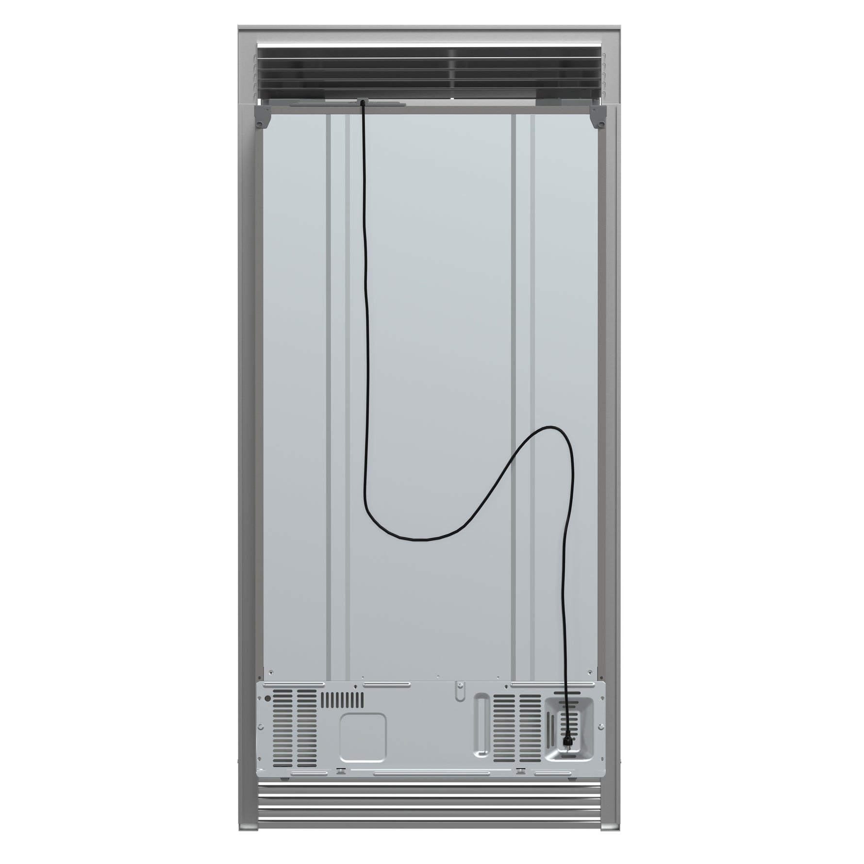 Forno Salerno 40-Inch Built-In Stainless Steel Refrigerator, 20 cu.ft, Decorative Grill, ENERGY STAR Certified - BonPrix Électroménagers