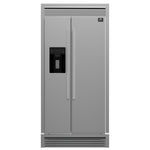 Forno Salerno 40-Inch Built-In Stainless Steel Refrigerator, 20 cu.ft, Decorative Grill, ENERGY STAR Certified - BonPrix Électroménagers