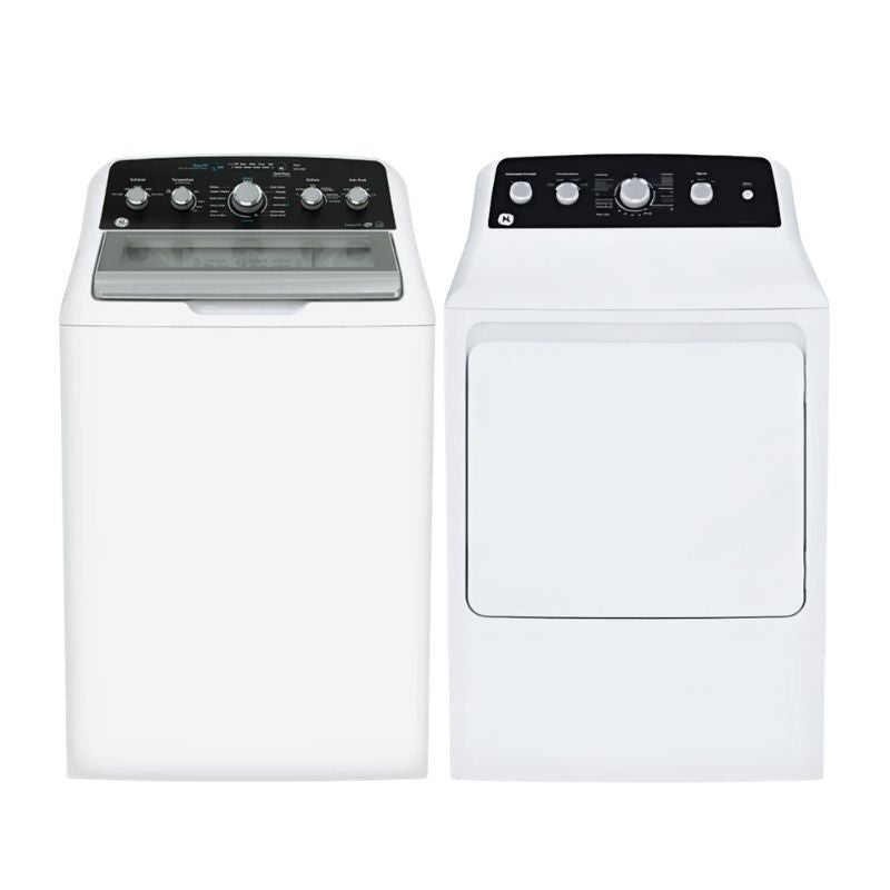 GTW491BMRWS, GTD49EBMRWS - GE - Laundry Pairs - Open Box - BonPrix Électroménagers