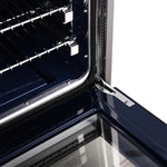 Forno Massimo 30-Inch Black Freestanding Gas Range, 5 Burners, True Convection Oven - BonPrix Électroménagers