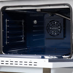 Forno Massimo 30-Inch White Freestanding Gas Range, 5 Burners, True Convection Oven - BonPrix Électroménagers