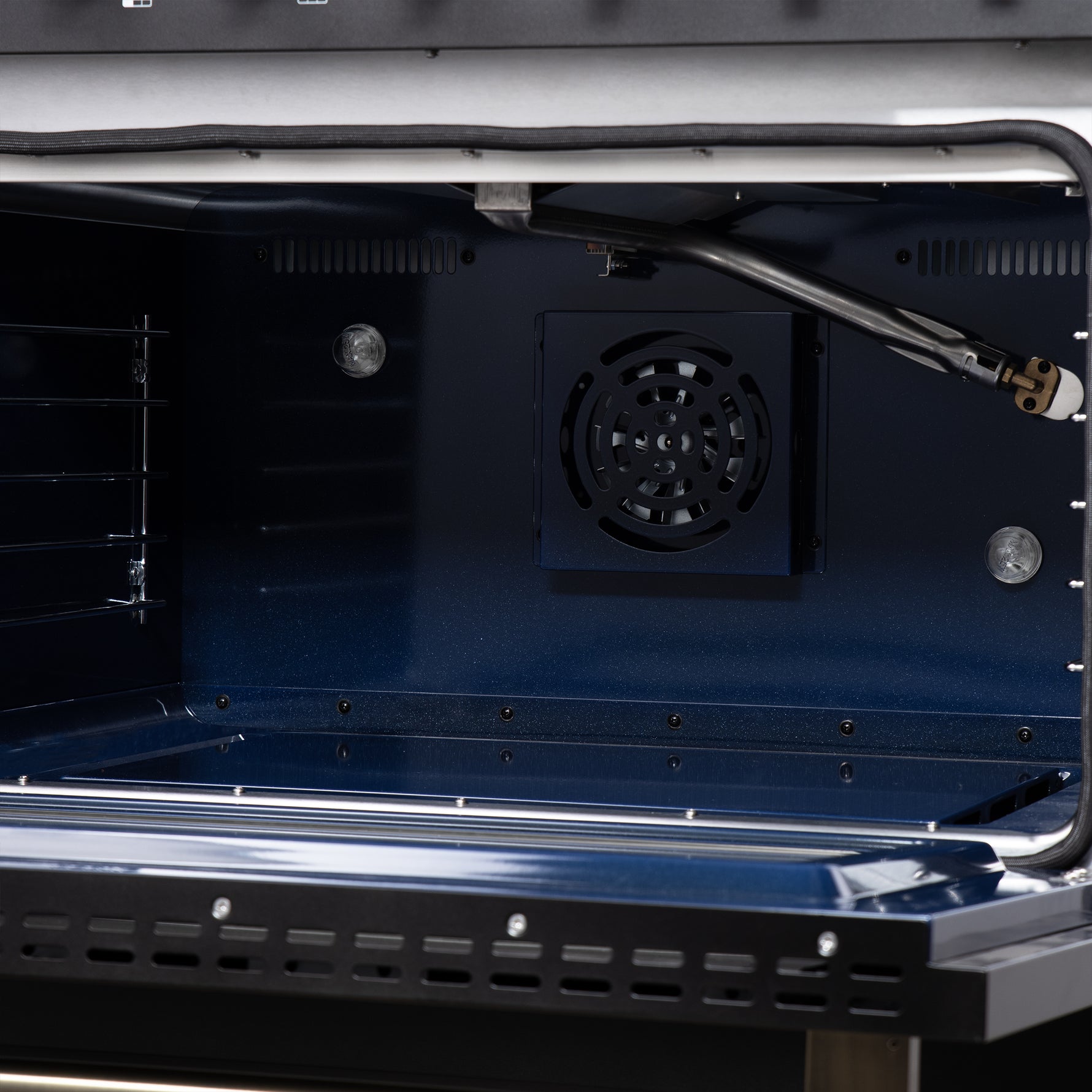 Forno Massimo 36-Inch Black Freestanding Gas Range, 6 Sealed Burners, Convection Oven, Energy Efficient - BonPrix Électroménagers