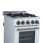 Forno Lamazze 20 Inch Freestanding Gas Range in White, Compact Design - BonPrix Électroménagers