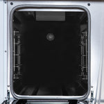 Valente 48" Gas Range in White, 8 Sealed Burnes, 94 000 BTU Cooktop Output, 6.7 Cu.Ft. Double Oven, Telescopic Racks - BonPrix Électroménagers