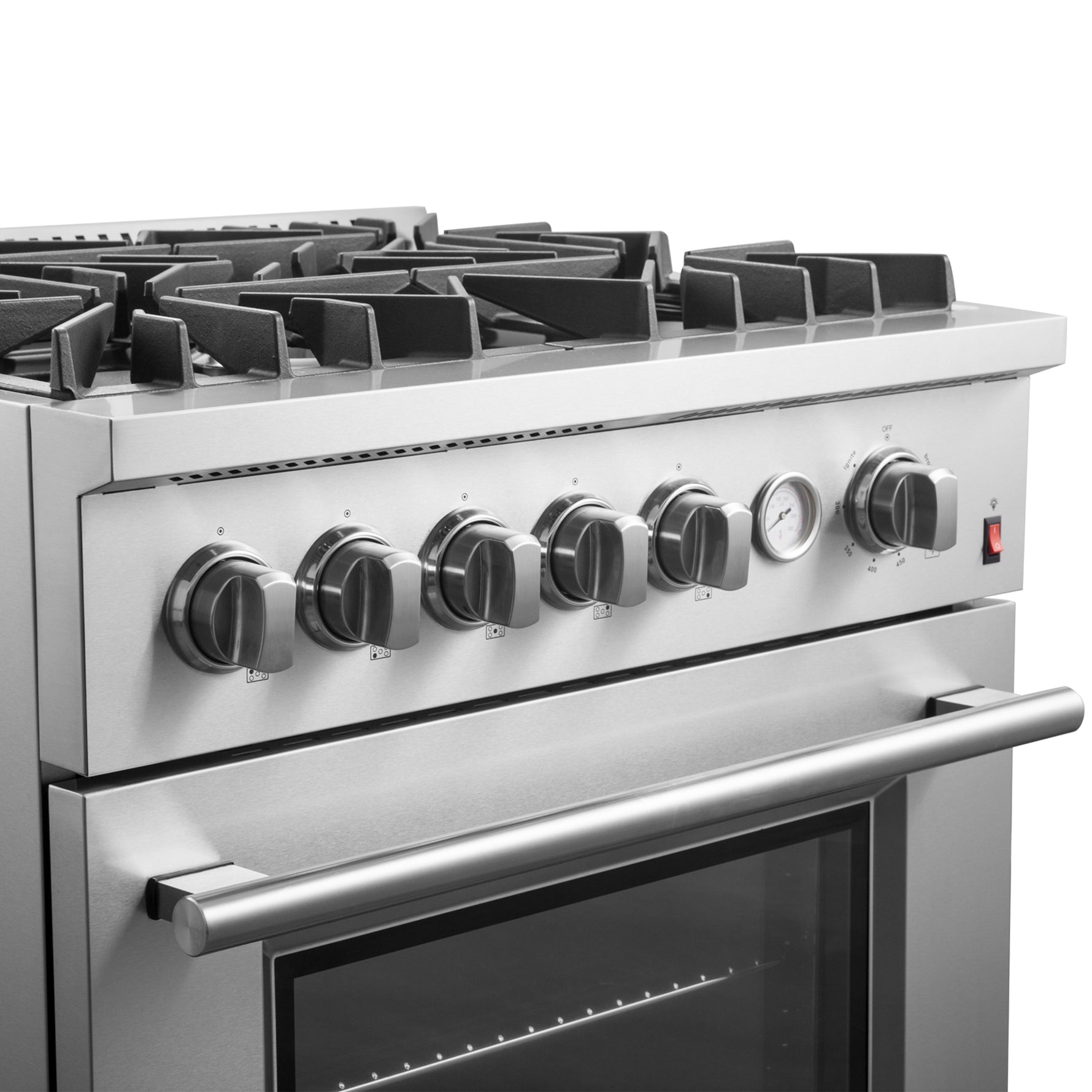 FORNO Giovanni 30-inch Gas Range Stainless Steel, 5 Burners 67,000 BTU, 4.32 cu.ft. Convection Oven - BonPrix Électroménagers