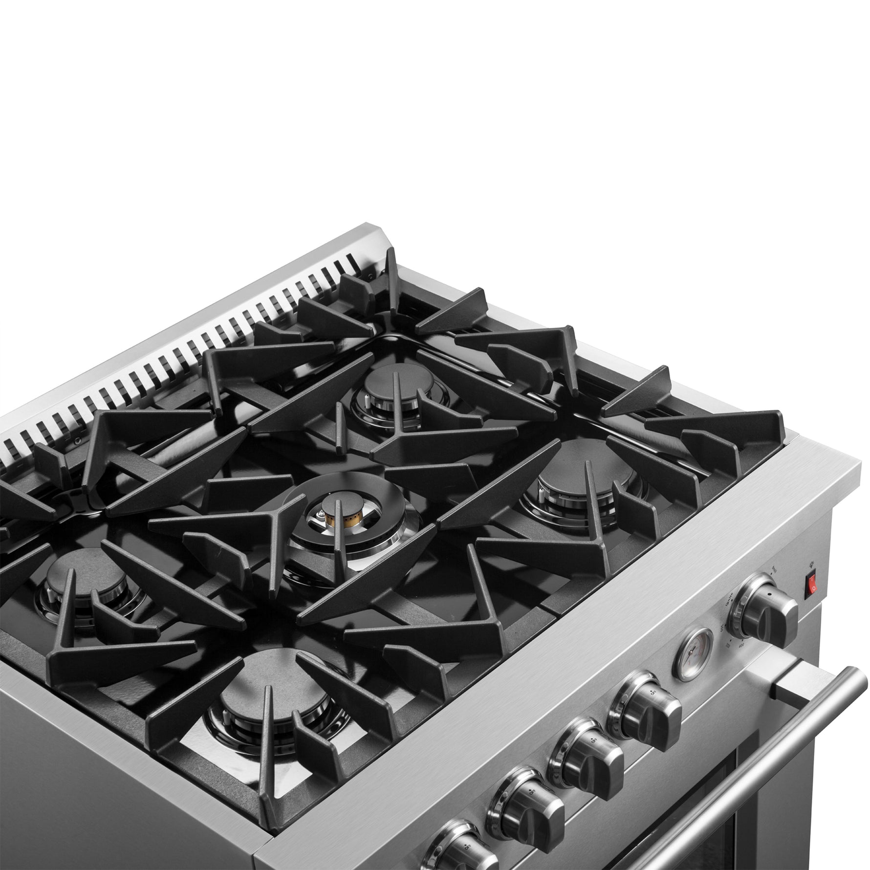 FORNO Giovanni 30-inch Gas Range Stainless Steel, 5 Burners 67,000 BTU, 4.32 cu.ft. Convection Oven - BonPrix Électroménagers