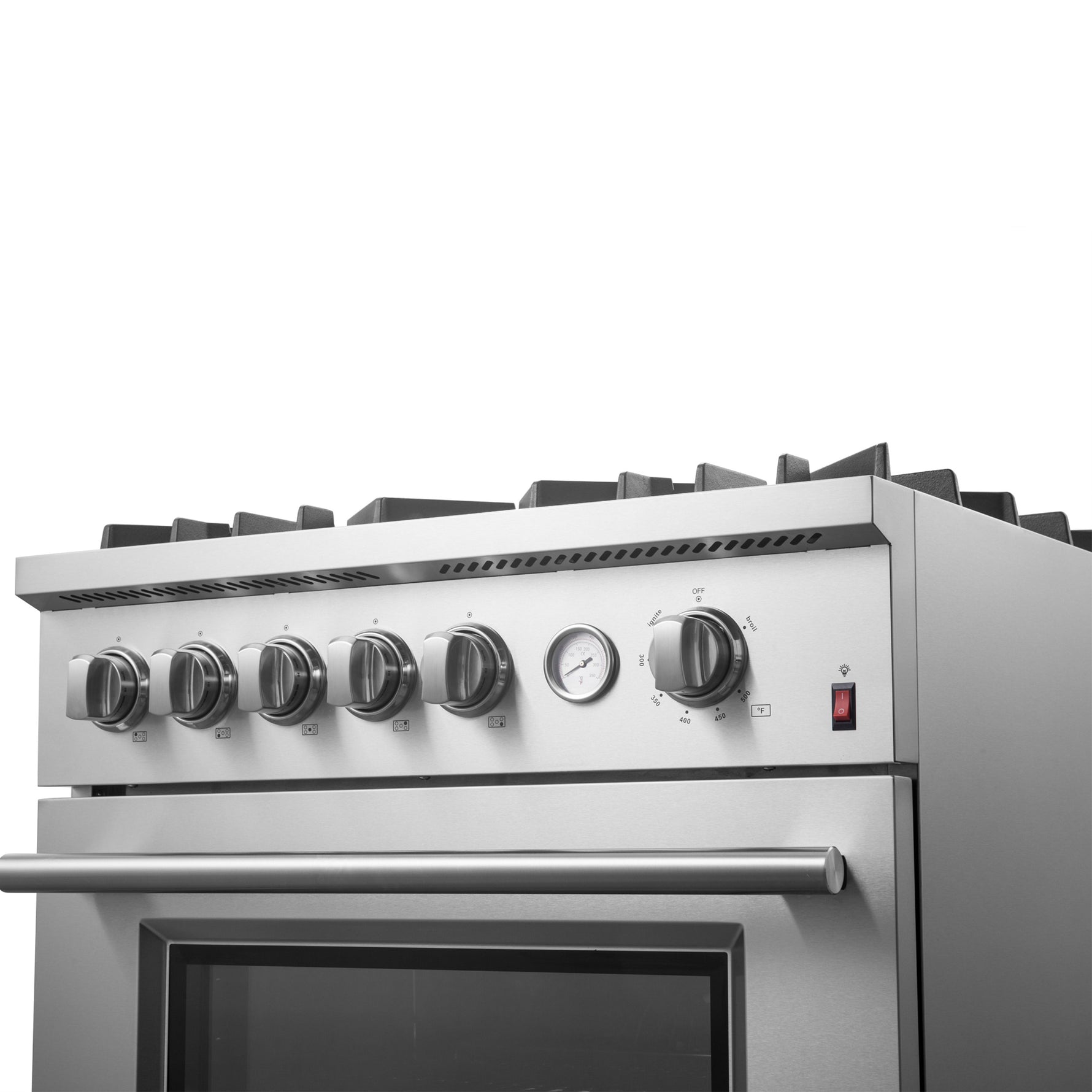 FORNO Giovanni 30-inch Gas Range Stainless Steel, 5 Burners 67,000 BTU, 4.32 cu.ft. Convection Oven - BonPrix Électroménagers